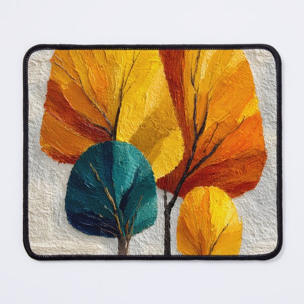 Item preview, Minimalist Autumn Trees Bold Textured Landscape Modern Colors designed and sold by daila70.