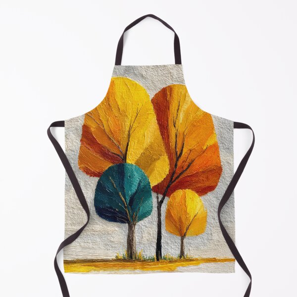 Item preview, Minimalist Autumn Trees Bold Textured Landscape Modern Colors designed and sold by daila70.