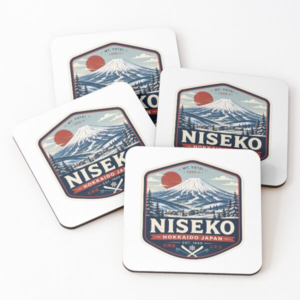 Item preview, Niseko Mount Yotei Heritage Badge | Vintage Hokkaido Winter Emblem designed and sold by CosmicAnomaly.