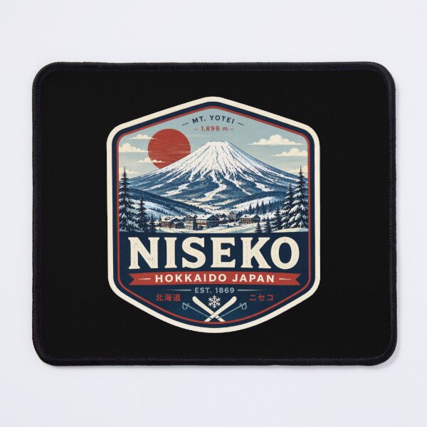 Item preview, Niseko Mount Yotei Heritage Badge | Vintage Hokkaido Winter Emblem designed and sold by CosmicAnomaly.