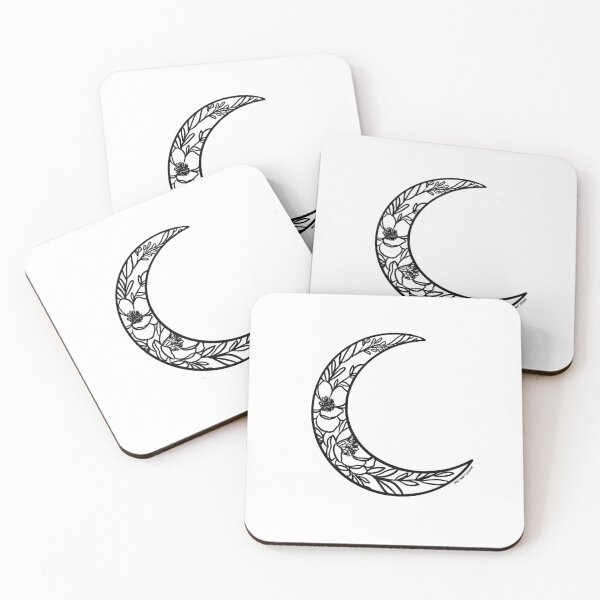 Item preview, A Little Witchy Magnolia Moon - Black and white -  By Bree Craft Designs designed and sold by breecraftdesigns.
