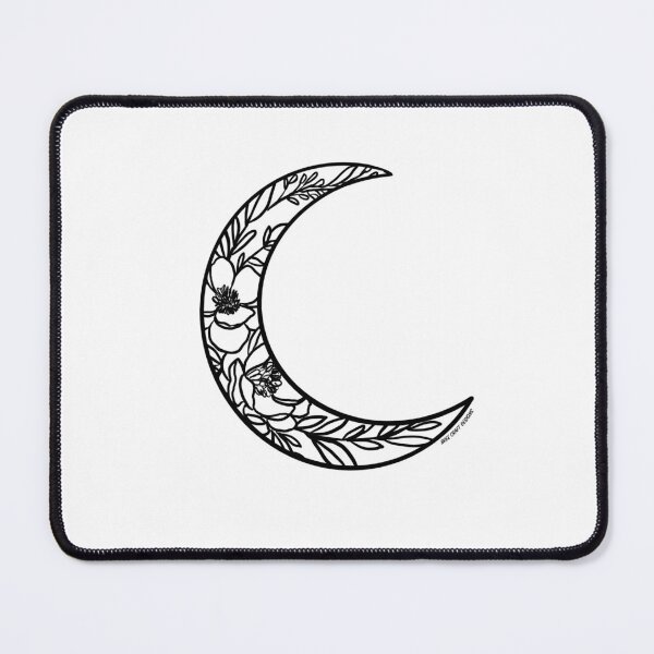 Item preview, A Little Witchy Magnolia Moon - Black and white -  By Bree Craft Designs designed and sold by breezecrafty23.