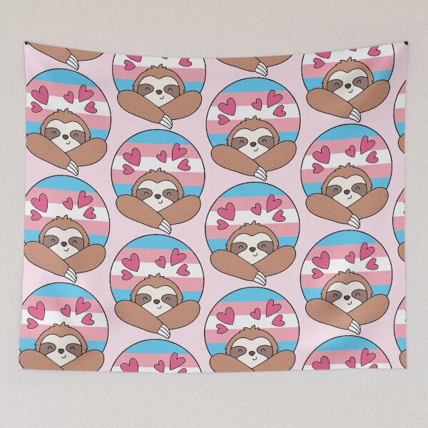 Item preview, LGBTQ Sloth – Cute Transgender Pride Design designed and sold by Cannaxes Studio.