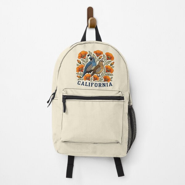 Item preview, California Quail & Golden Poppy Emblem Bird Watching designed and sold by The-Drip-Studio.