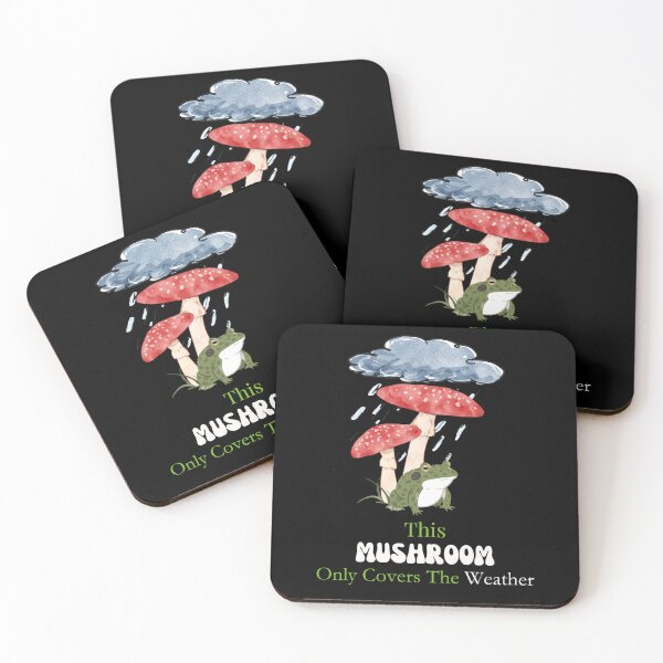 Item preview, This Mushroom Only Covers The Weather Funny Frog designed and sold by Ctrl+Z Enthusiast.