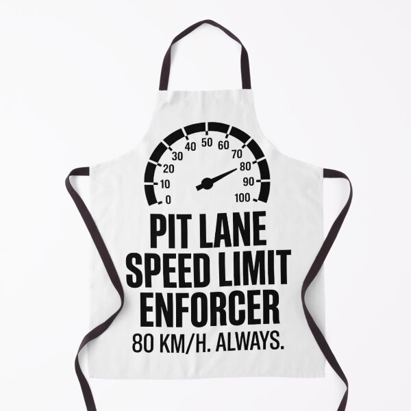 Item preview, Pit Lane Speed Limit Enforcer – Sim Racing Humor designed and sold by GarageGraphics.
