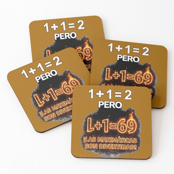 Item preview, 69 funny hot math joke (Different colors) in Spanish designed and sold by Alchemy-Forge.