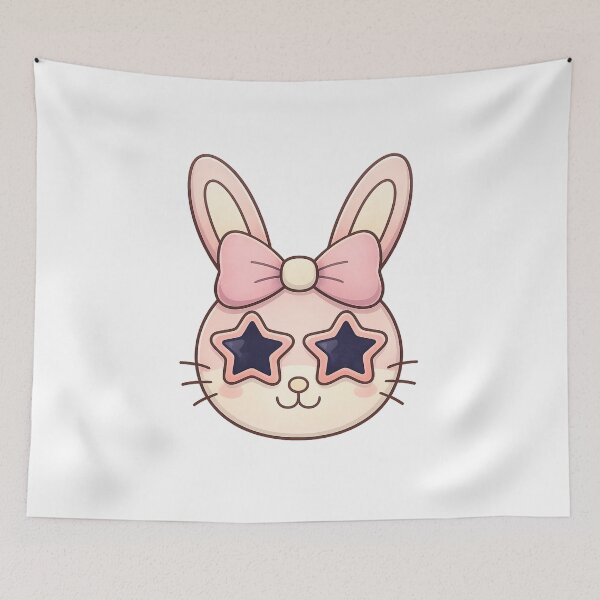Item preview, retro rabbit head sunglasses vintage bunny tee designed and sold by SoftSproutstu.