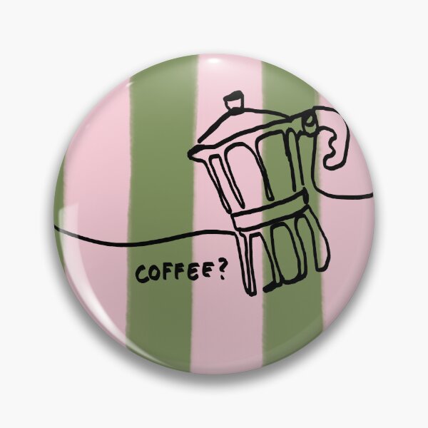 Item preview, Coffee Line Art green designed and sold by ExcelsiorArt.