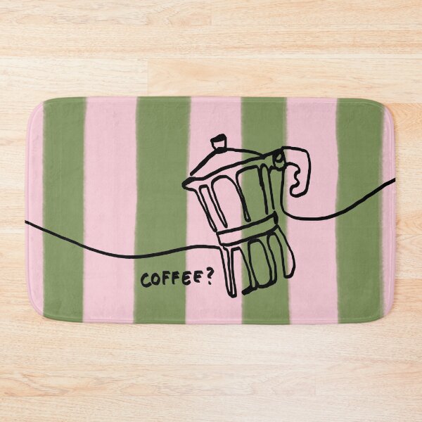 Item preview, Coffee Line Art green designed and sold by ExcelsiorArt.