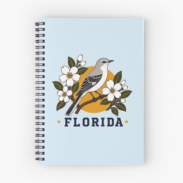 Item preview, Florida Mockingbird & Orange Blossom Homage Bird Watching designed and sold by The-Drip-Studio.