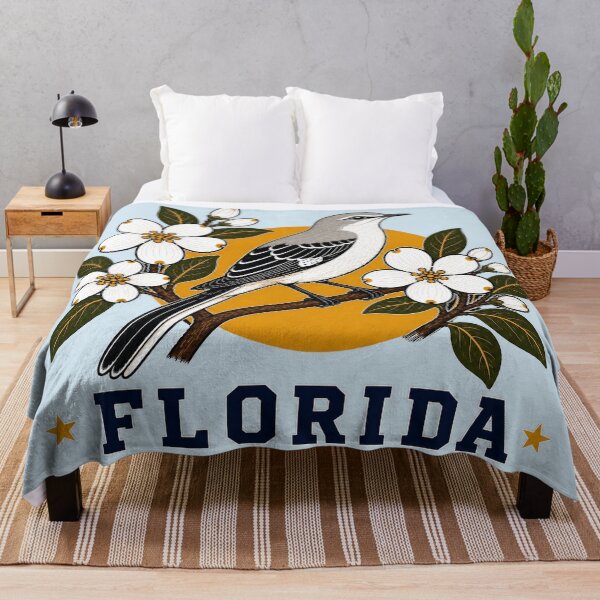 Item preview, Florida Mockingbird & Orange Blossom Homage Bird Watching designed and sold by The-Drip-Studio.