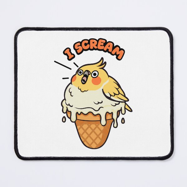 Item preview, I Scream Cockatiel - Lutino designed and sold by sosodesj.