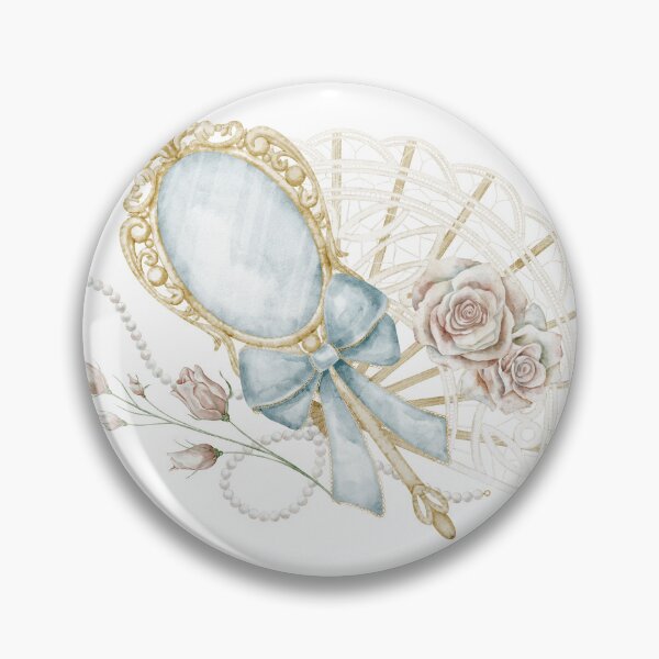 Item preview, Vintage Mirror with Lace Fan designed and sold by Alisles.