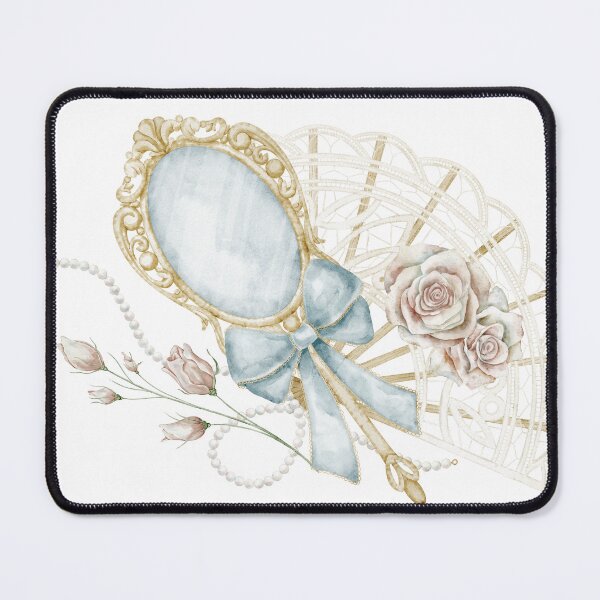 Item preview, Vintage Mirror with Lace Fan designed and sold by Alisles.