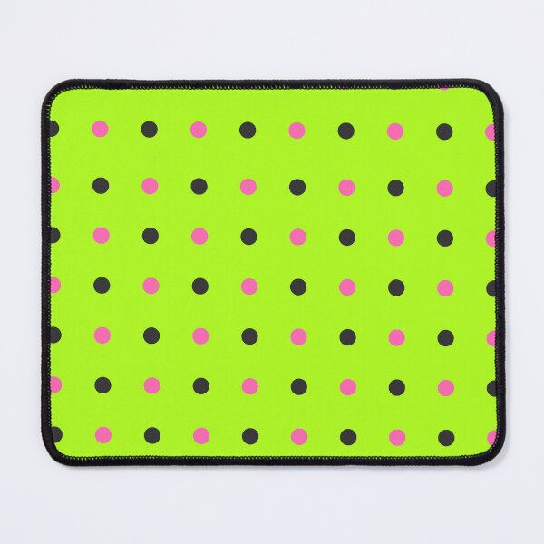 Item preview, Retro Neon Grid with Pink and Black Dots designed and sold by BriSher.