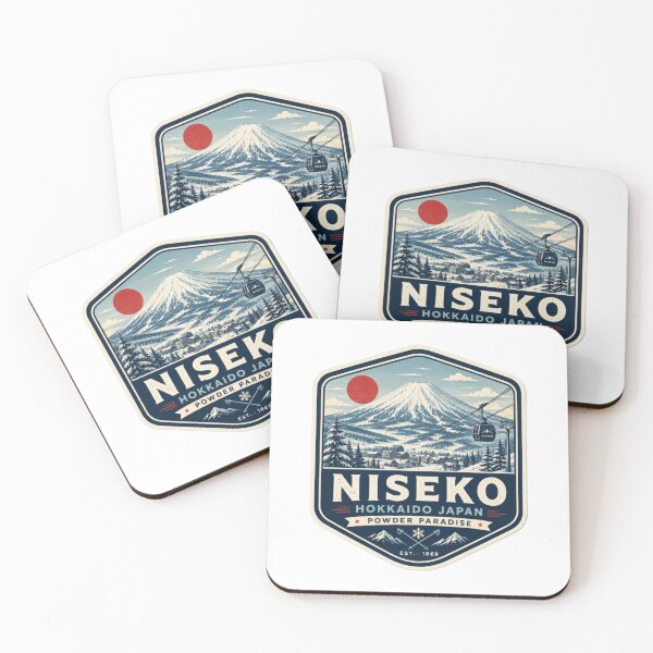 Item preview, Niseko Powder Paradise Emblem | Mount Yotei Gondola Vintage Badge designed and sold by CosmicAnomaly.