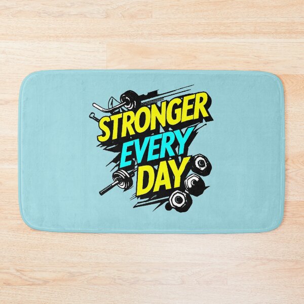 Item preview, Stronger Every Day Gym Motivation Fitness Quote Gift designed and sold by AstronautMerch.