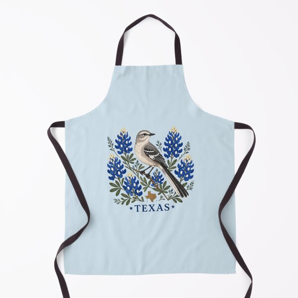 Item preview, Texas Mockingbird & Bluebonnet Wildflower Design Bird Watching designed and sold by The-Drip-Studio.