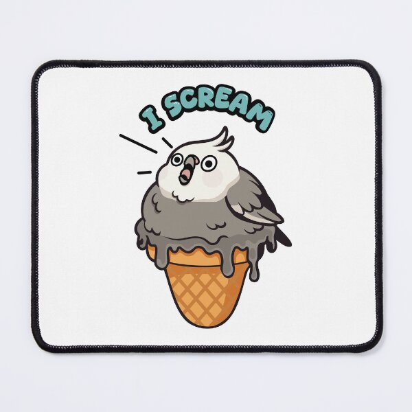 Item preview, I Scream Cockatiel - White Face designed and sold by sosodesj.