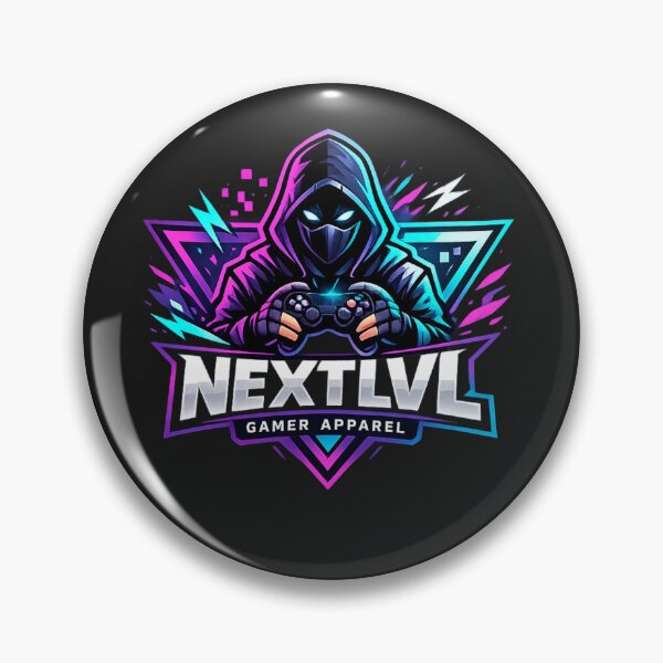 Item preview, Next LVL Gamer – Neon Cyber Gaming Logo Art designed and sold by AstraDrip Studio.