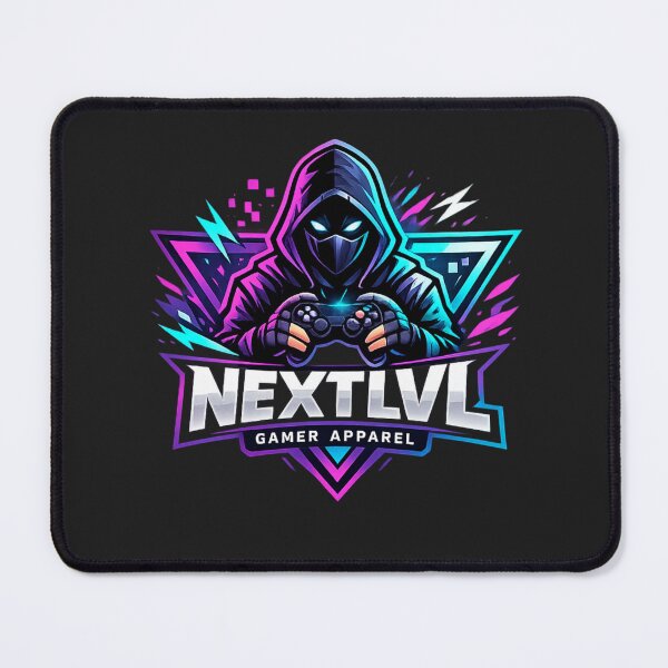 Item preview, Next LVL Gamer – Neon Cyber Gaming Logo Art designed and sold by AstraDrip Studio.