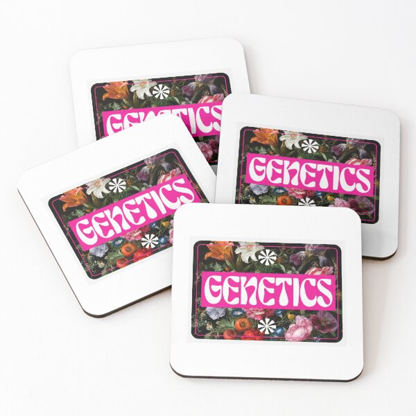 Item preview, Retro Floral Genetics Sticker designed and sold by HypatiaLab.