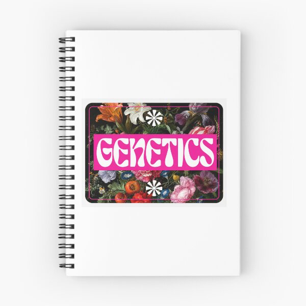 Item preview, Retro Floral Genetics Sticker designed and sold by HypatiaLab.