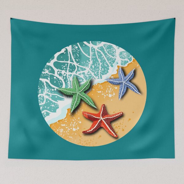 Item preview, Starfish on Sandy Beach designed and sold by Andrew  Hitchen.