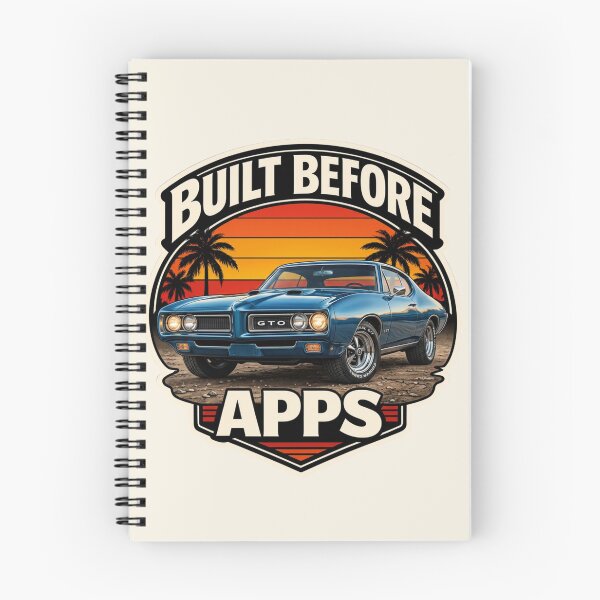 Item preview, Built Before Apps Classic Car Badge designed and sold by Retro Arabica.
