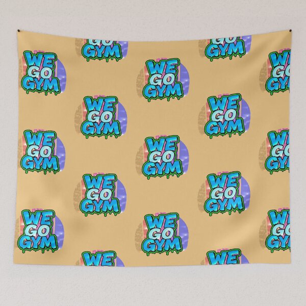 Item preview, We Go Gym Graffiti Motivation Fitness Streetwear Gift designed and sold by AstronautMerch.