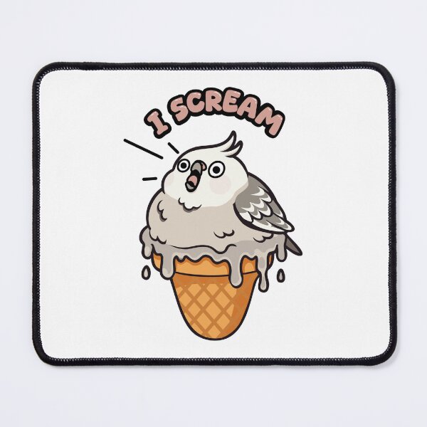 Item preview, I Scream Cockatiel - White Face Pearl designed and sold by sosodesj.