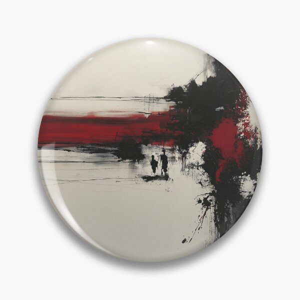 Item preview, Red Black Vertical Abstract Expressionism - Textured Red Palette No.13 designed and sold by SlowRegardArt.