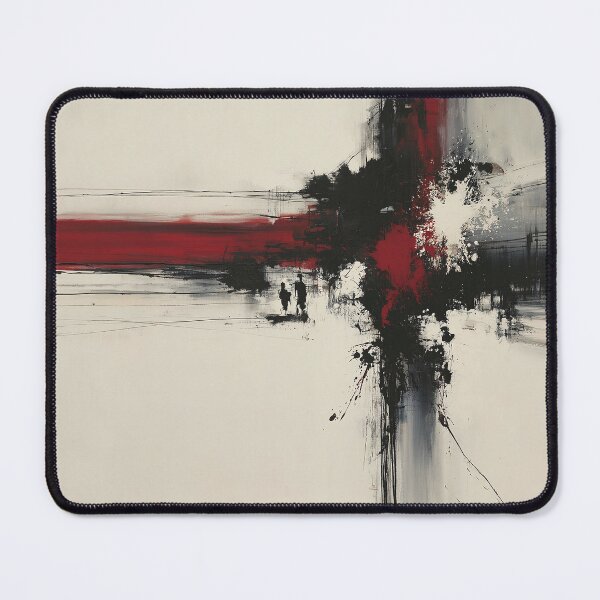 Item preview, Red Black Vertical Abstract Expressionism - Textured Red Palette No.13 designed and sold by SlowRegardArt.