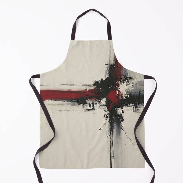Item preview, Red Black Vertical Abstract Expressionism - Textured Red Palette No.13 designed and sold by SlowRegardArt.