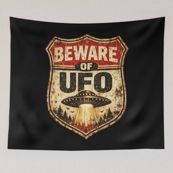 Item preview, BEWARE OF UFO designed and sold by ROCK_WELL.