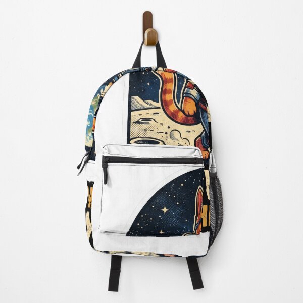 Item preview, Catwalk on the Moon – Cool Astronaut Cat Walking on Lunar Surface Retro Space Sticker designed and sold by subodh kumar.
