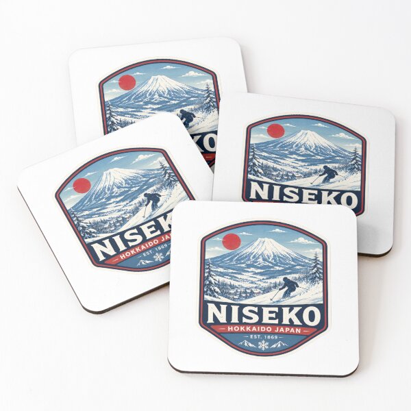 Item preview, Niseko Powder Run | Mount Yotei Ski Adventure Vintage Badge designed and sold by CosmicAnomaly.