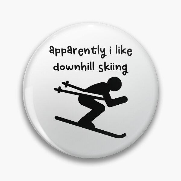 Item preview, Apparently I Like Downhill Skiing Ski Vacation Funny Ski Quote Winter Sports Gift For Skier Ski Lover Funny Gifts designed and sold by gunaone-design.