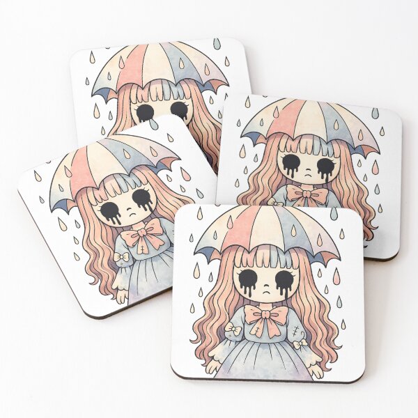 Item preview, creepy cute girl gothic kawaii illustration designed and sold by SoftSproutstu.