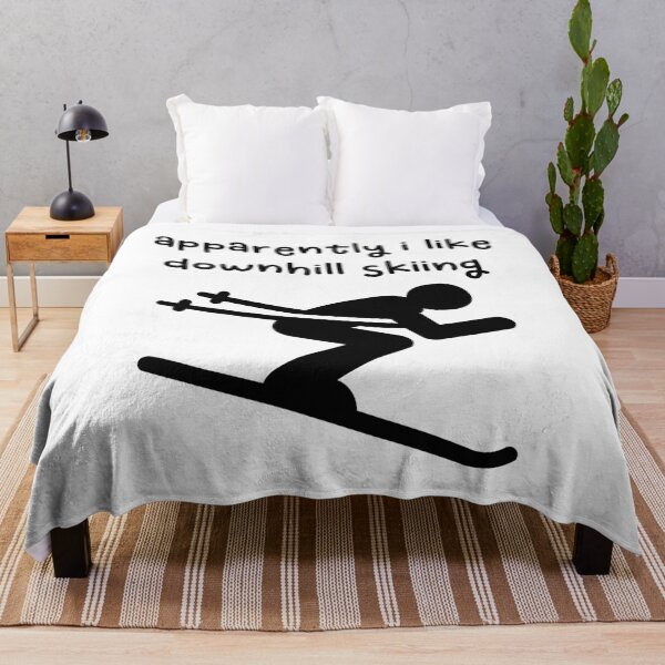 Item preview, Apparently I Like Downhill Skiing Ski Vacation Funny Ski Quote Winter Sports Gift For Skier Ski Lover Funny Gifts designed and sold by gunaone-design.