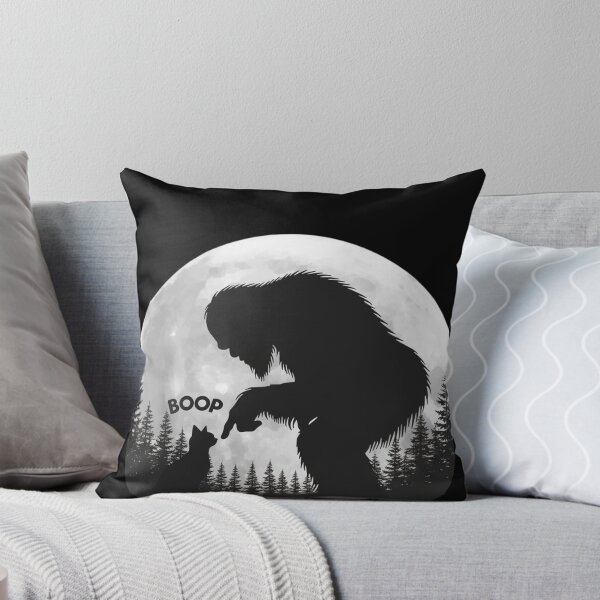 Item preview, Fun Hand Boop Nose Bigfoot Sasquatch Cat Full Moon Bigfoot, Cat Lovers, Funny Cat designed and sold by toongstudio.