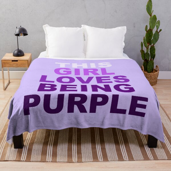Item preview, this girl loves being purple designed and sold by Aesthetic Crew.