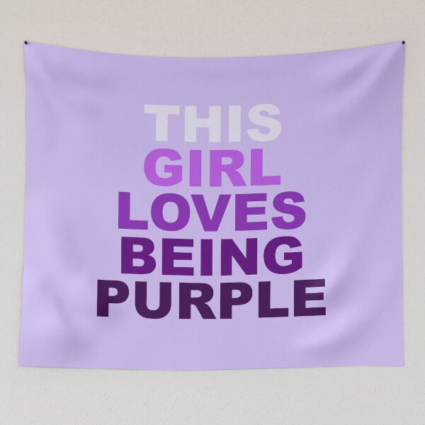 Item preview, this girl loves being purple designed and sold by Aesthetic Crew.