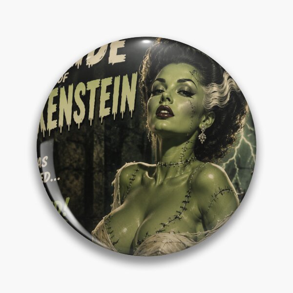 Item preview, Bride of Frankenstein Pin Up Vintage Horror Movie Queen Poster designed and sold by MissSaylor.
