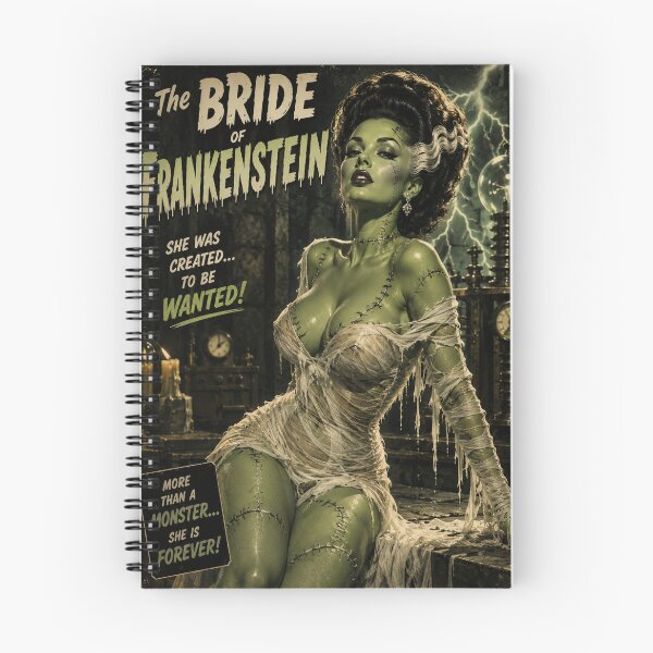 Item preview, Bride of Frankenstein Pin Up Vintage Horror Movie Queen Poster designed and sold by MissSaylor.