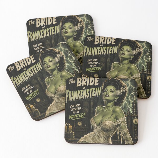Item preview, Bride of Frankenstein Pin Up Vintage Horror Movie Queen Poster designed and sold by MissSaylor.