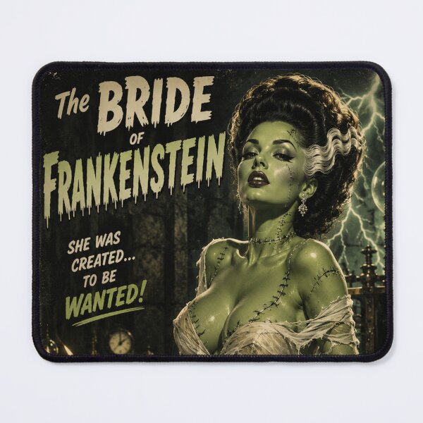 Item preview, Bride of Frankenstein Pin Up Vintage Horror Movie Queen Poster designed and sold by MissSaylor.