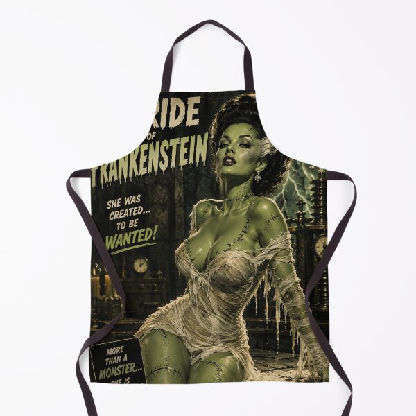 Item preview, Bride of Frankenstein Pin Up Vintage Horror Movie Queen Poster designed and sold by MissSaylor.