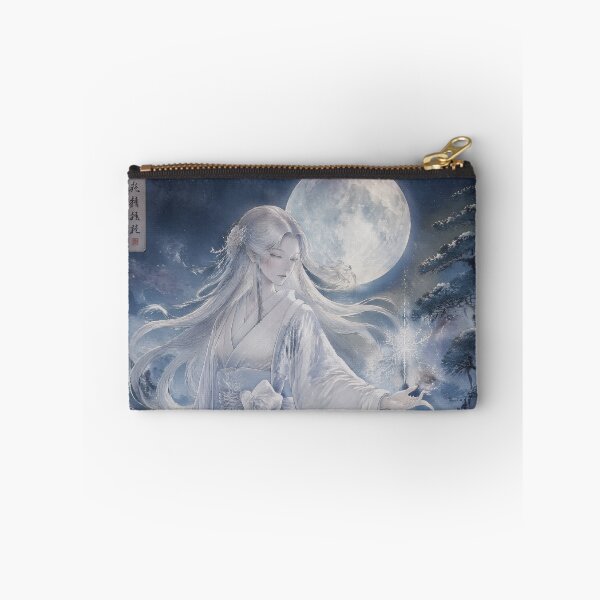 Item preview, Yuki Onna Snow Spirit Under the Winter Moon – Japanese Yokai Folklore Art designed and sold by kaxymax.